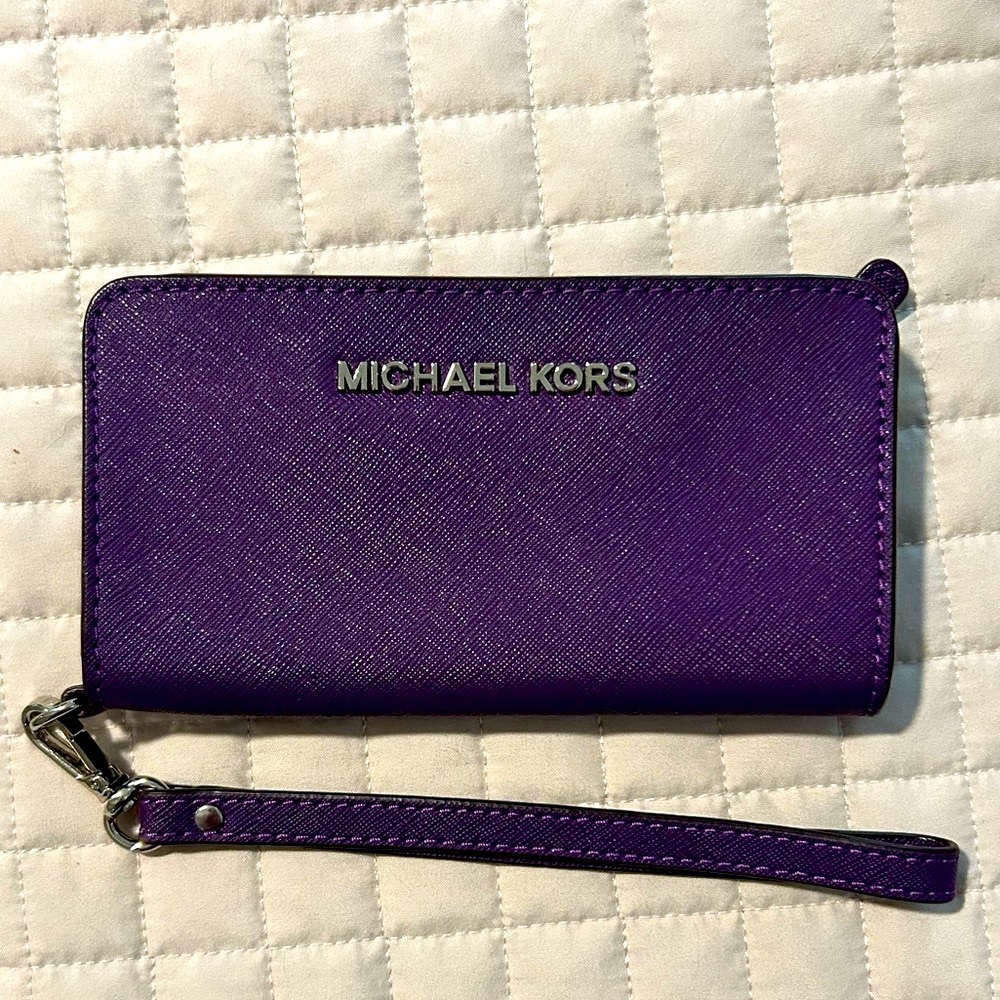 Michael Kors Purple Tech Wristlet